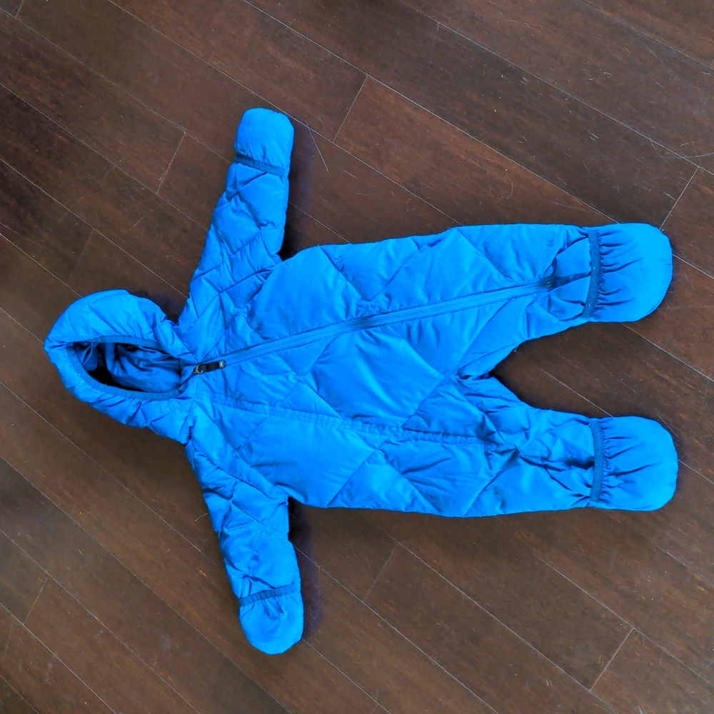 REI down snowsuit